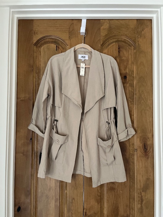 Anthropologie Jack by BB Dakota Rani Utility Jacket (beige, medium) - Picture 1 of 5